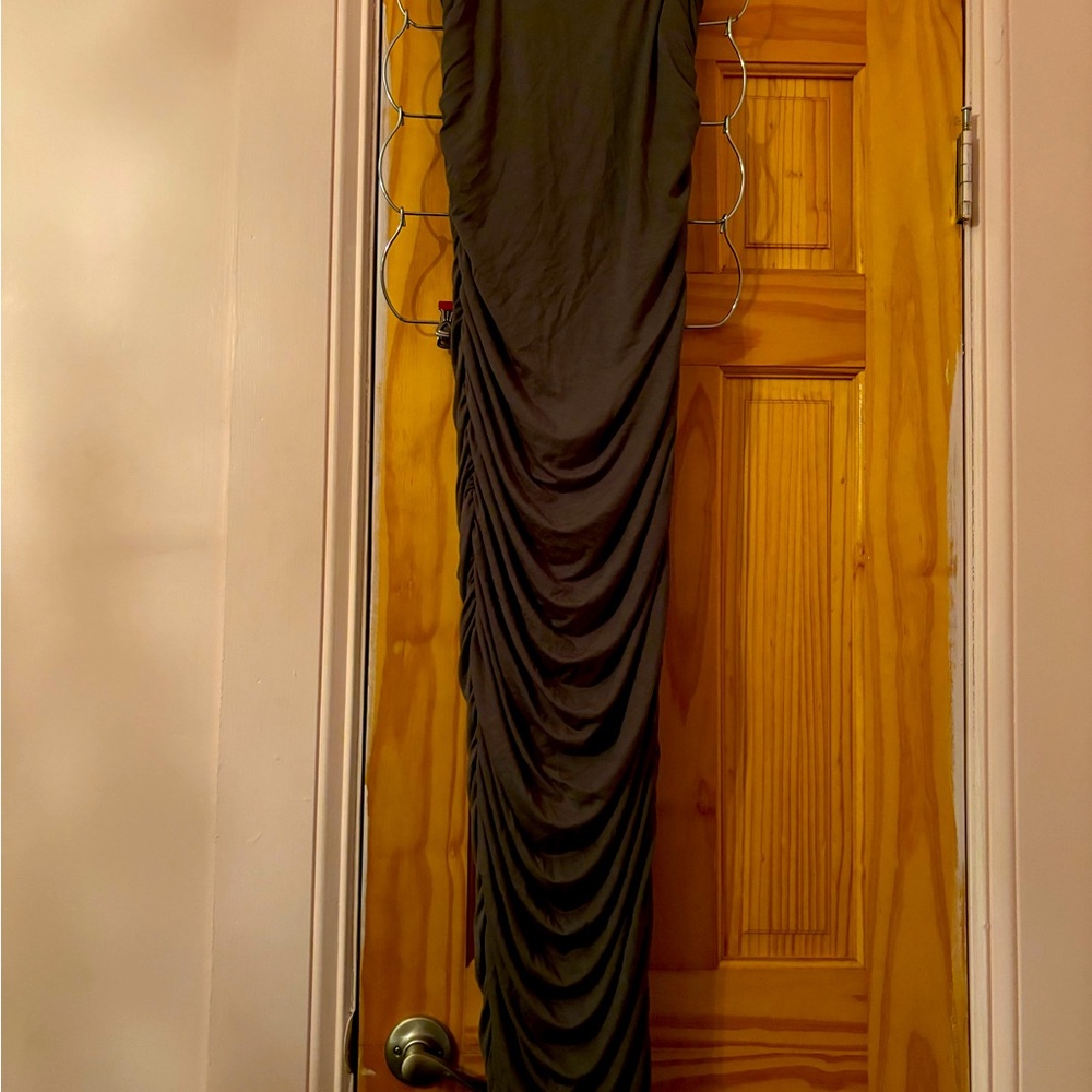 Good American SLINKY JERSEY TUBE MAXI DRESS
